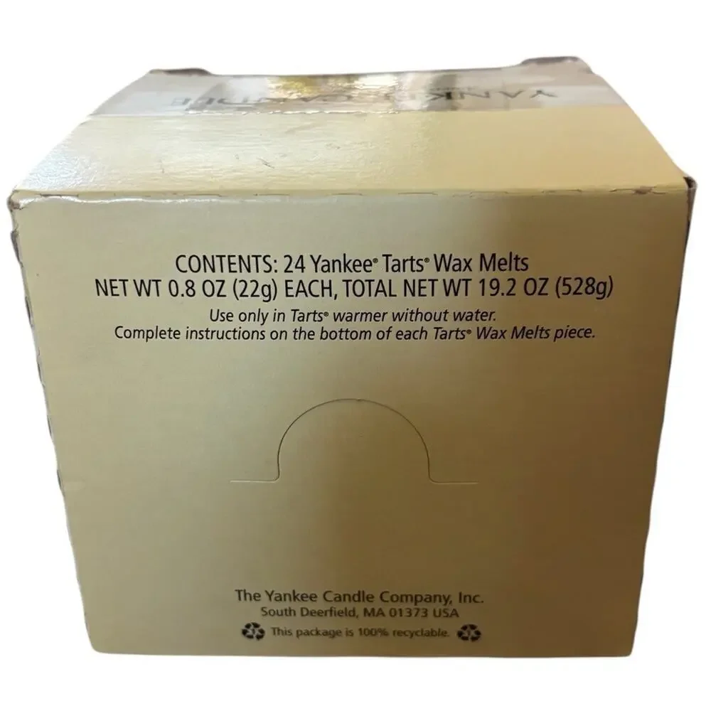 24 Yankee Candle Tarts Wax Melts Retired Sparkling Cinnamon New In Box